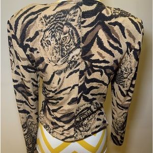 Joseph Ribkoff Animal Print Wrap Top